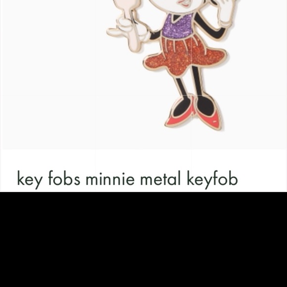NWT Kate Spade X Disney Minnie Mouse Key Fob - Picture 2 of 5